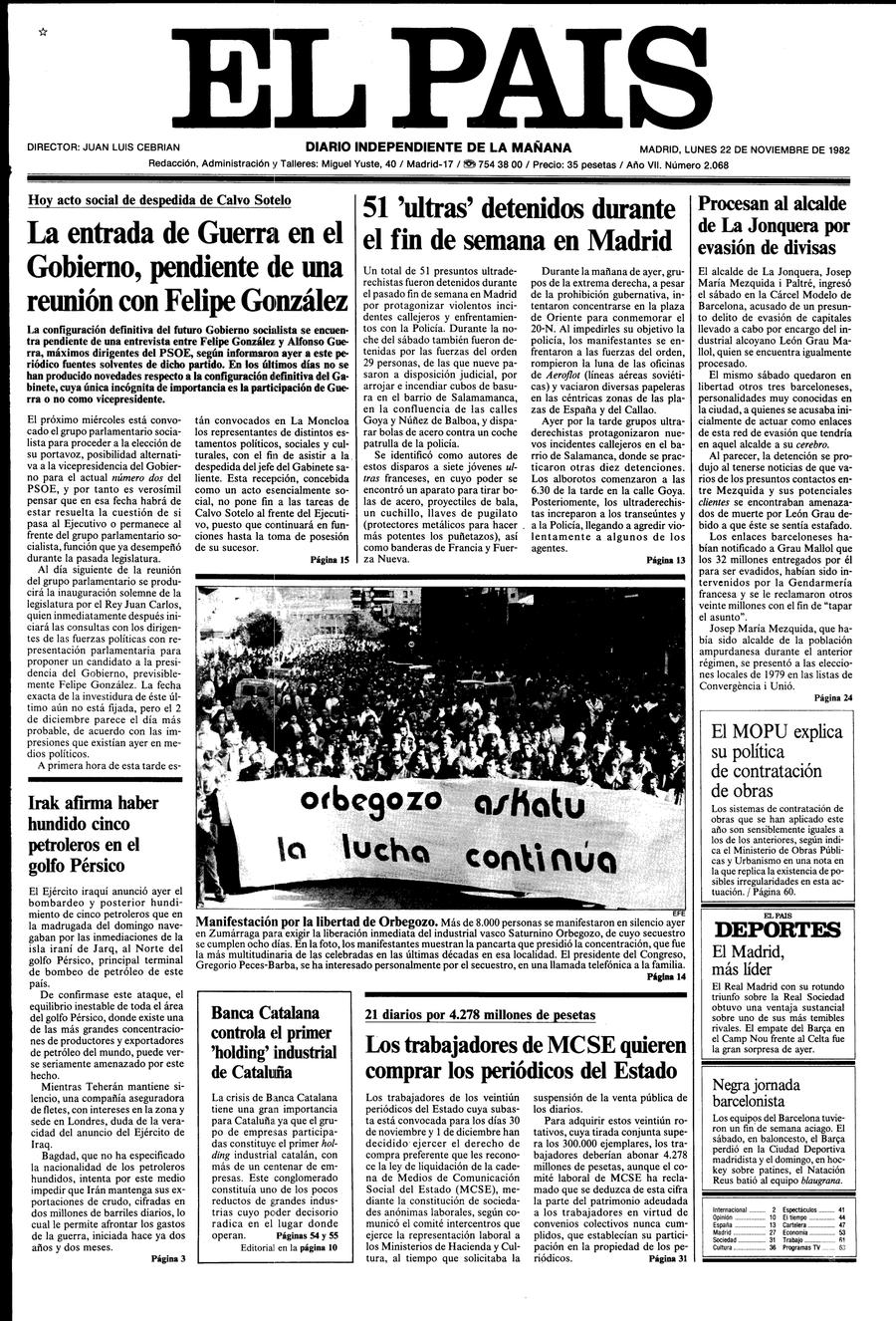 22 de Noviembre de 1982