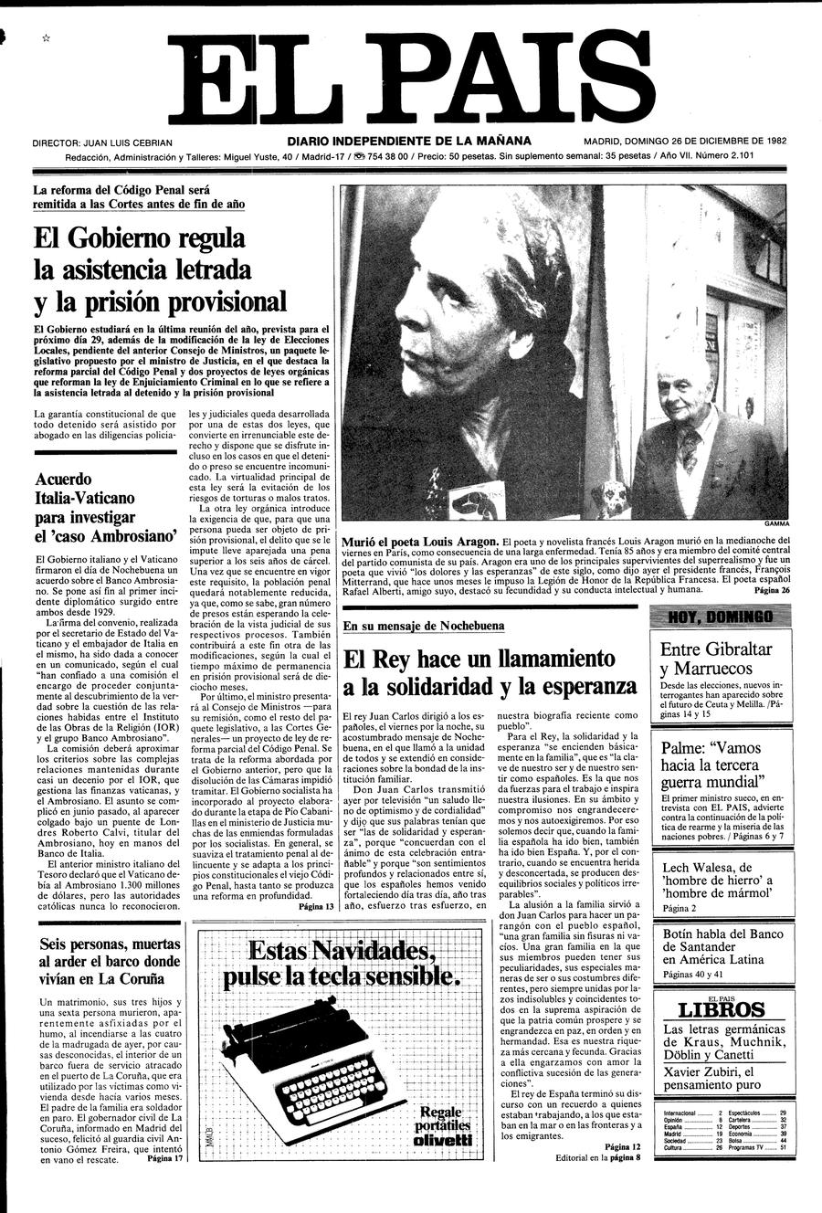 26 de Diciembre de 1982