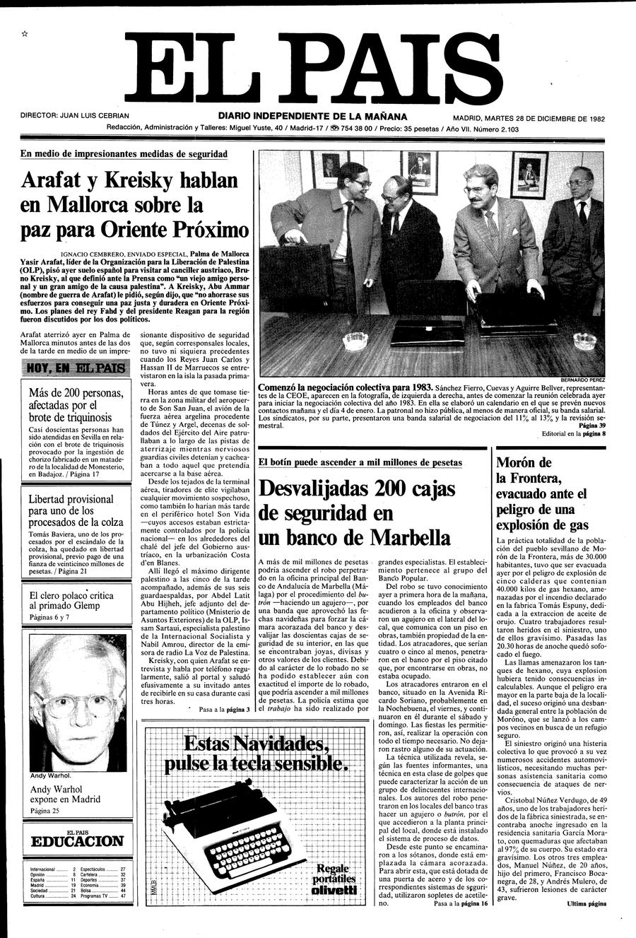 28 de Diciembre de 1982