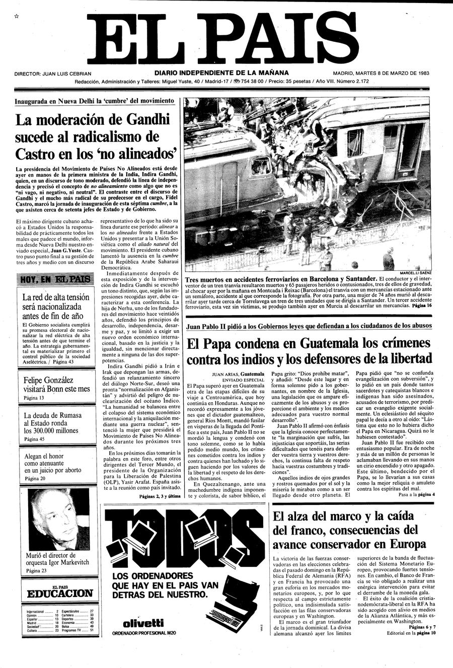 8 de Marzo de 1983
