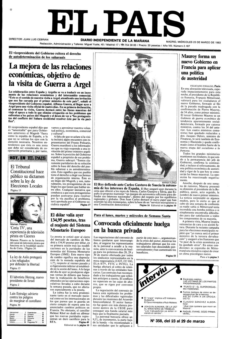 23 de Marzo de 1983