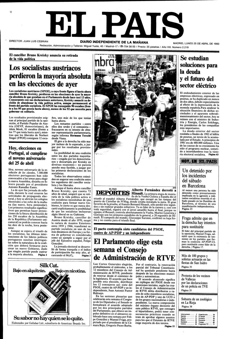 25 de Abril de 1983