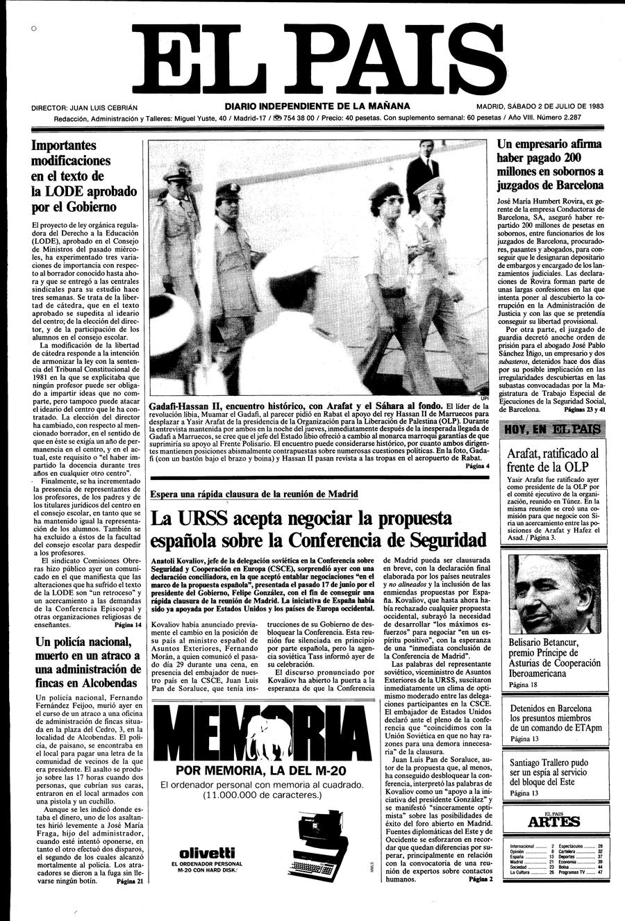 2 de Julio de 1983