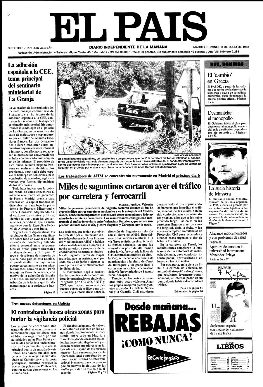 3 de Julio de 1983