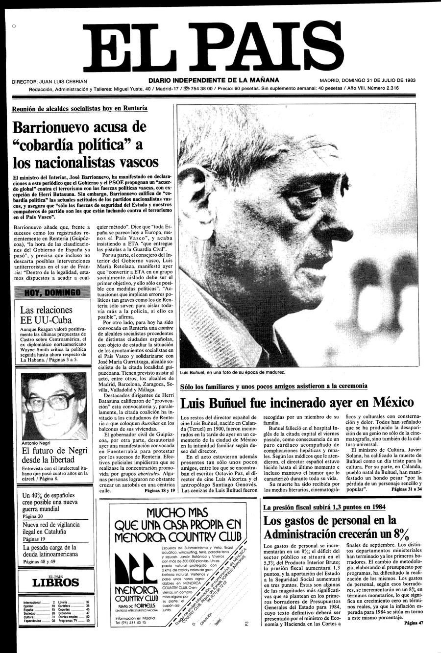 31 de Julio de 1983
