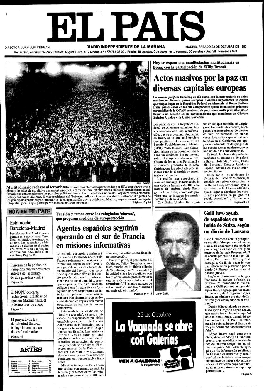 22 de Octubre de 1983