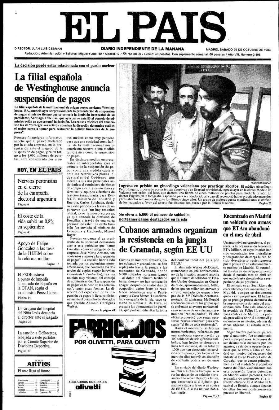 29 de Octubre de 1983