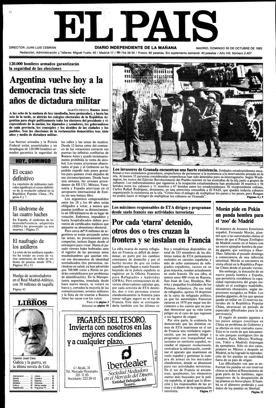 30 de Octubre de 1983