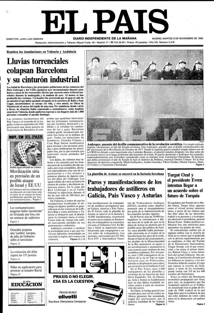 8 de Noviembre de 1983