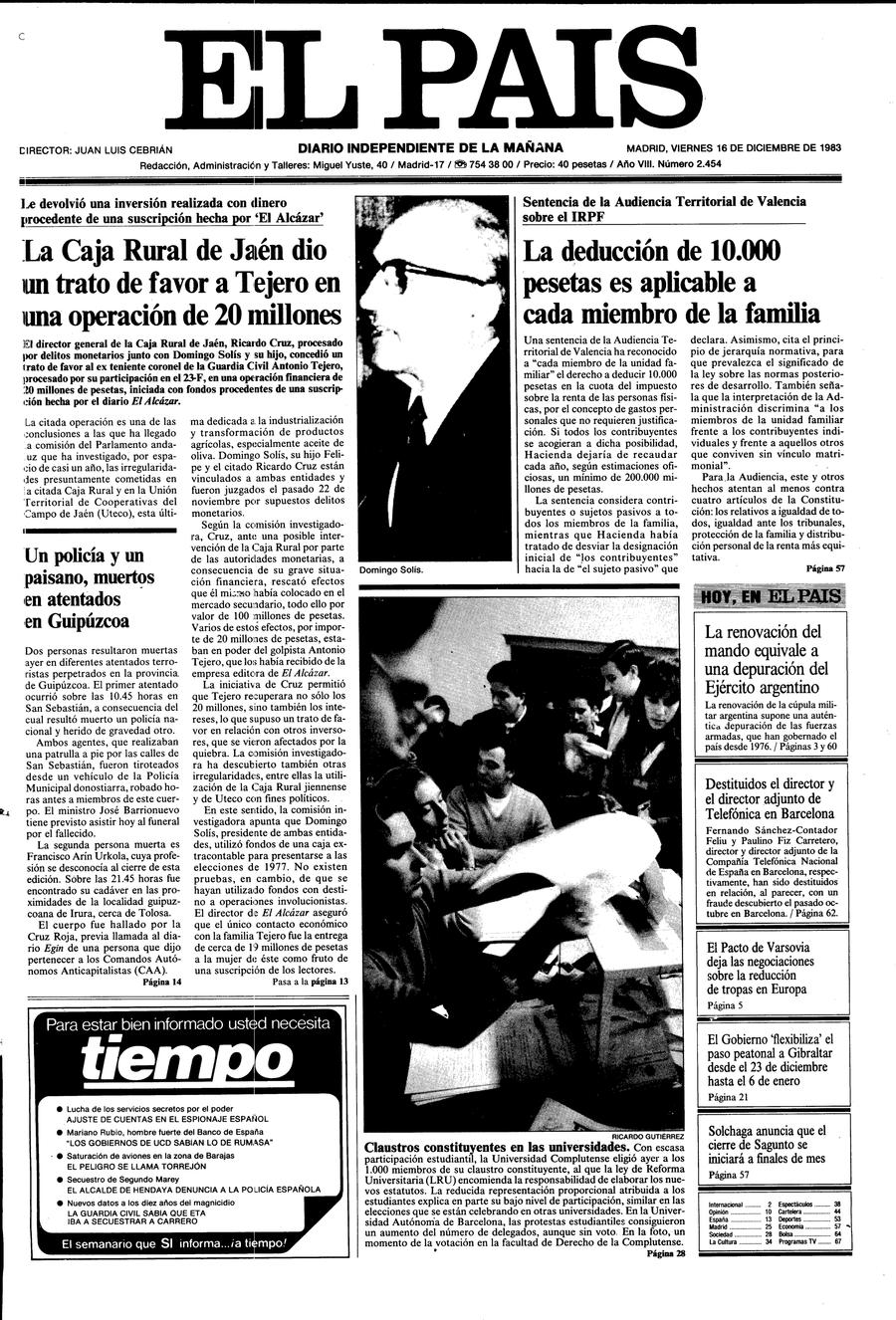 16 de Diciembre de 1983