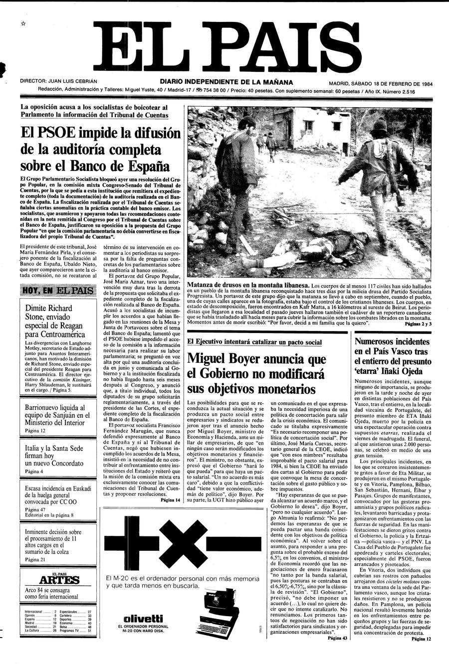 18 de Febrero de 1984