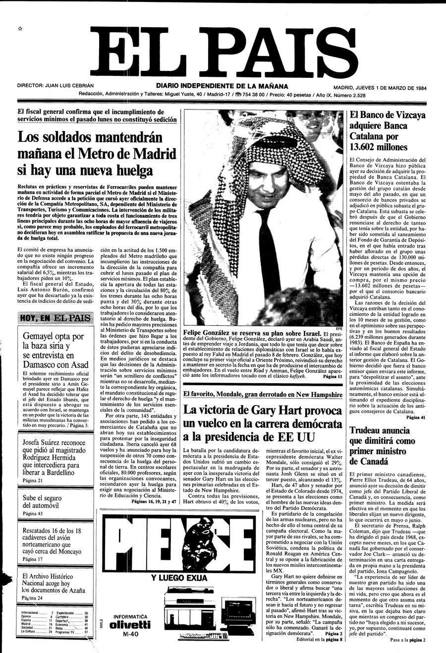 1 de Marzo de 1984