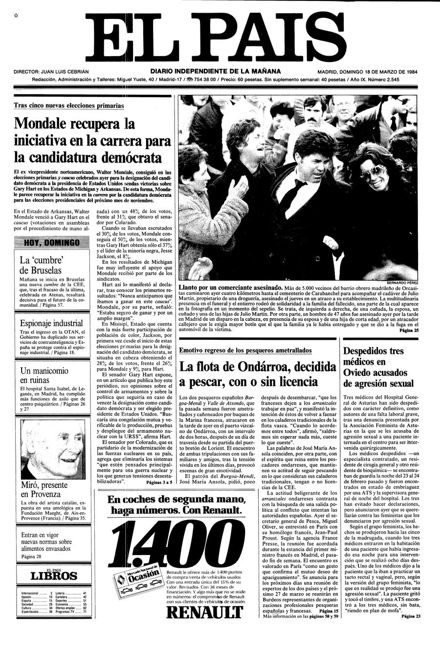 18 de Marzo de 1984