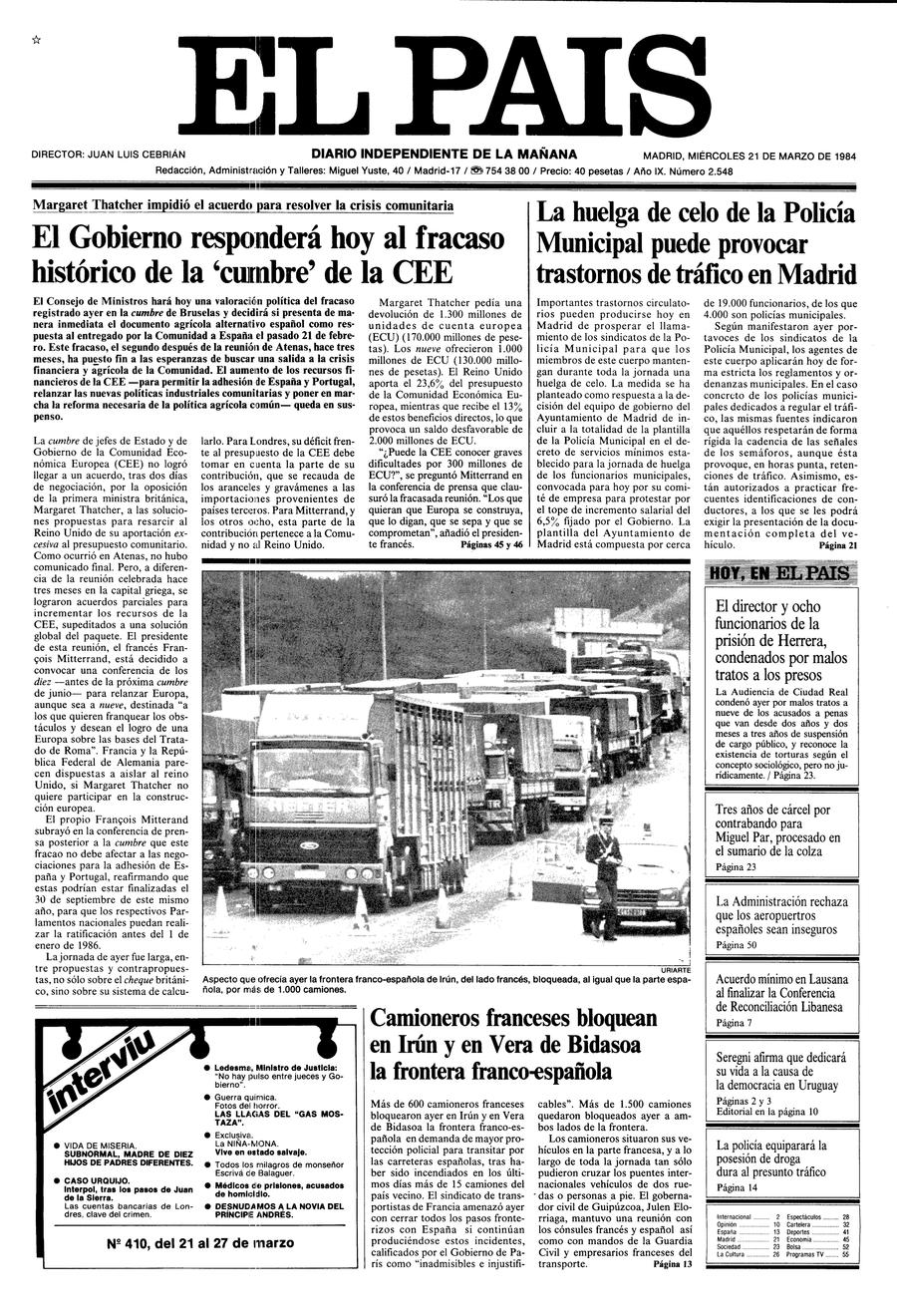 21 de Marzo de 1984