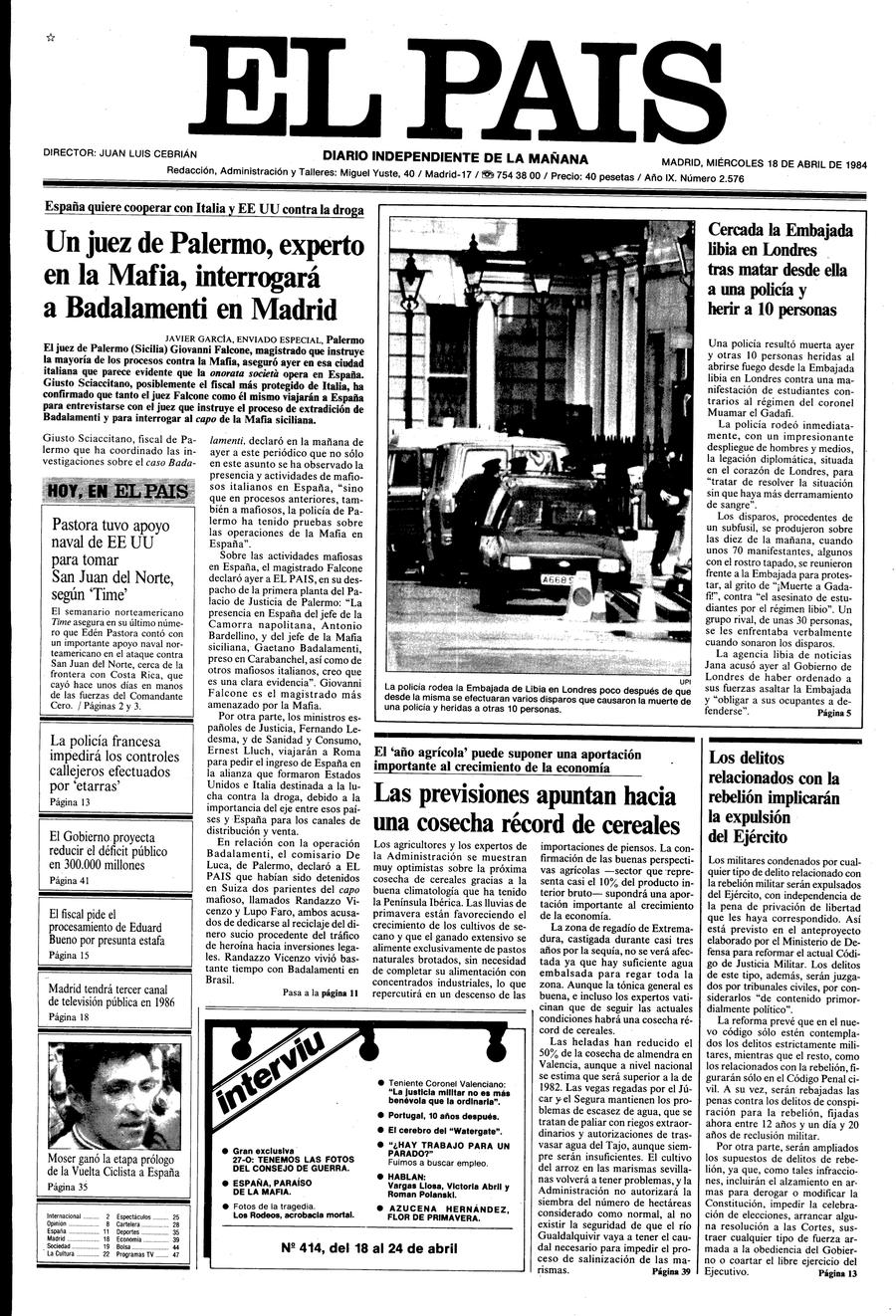 18 de Abril de 1984