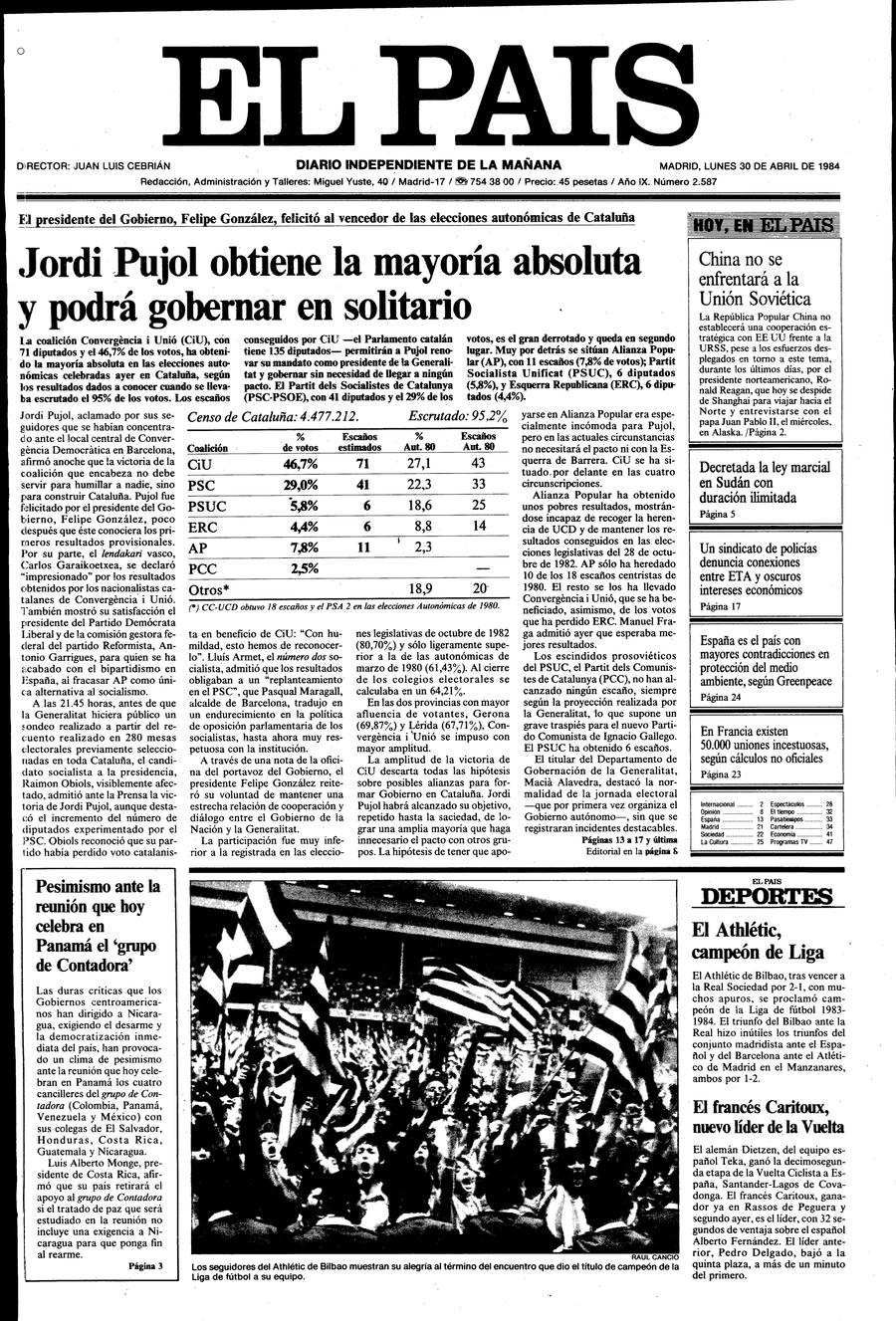 30 de Abril de 1984