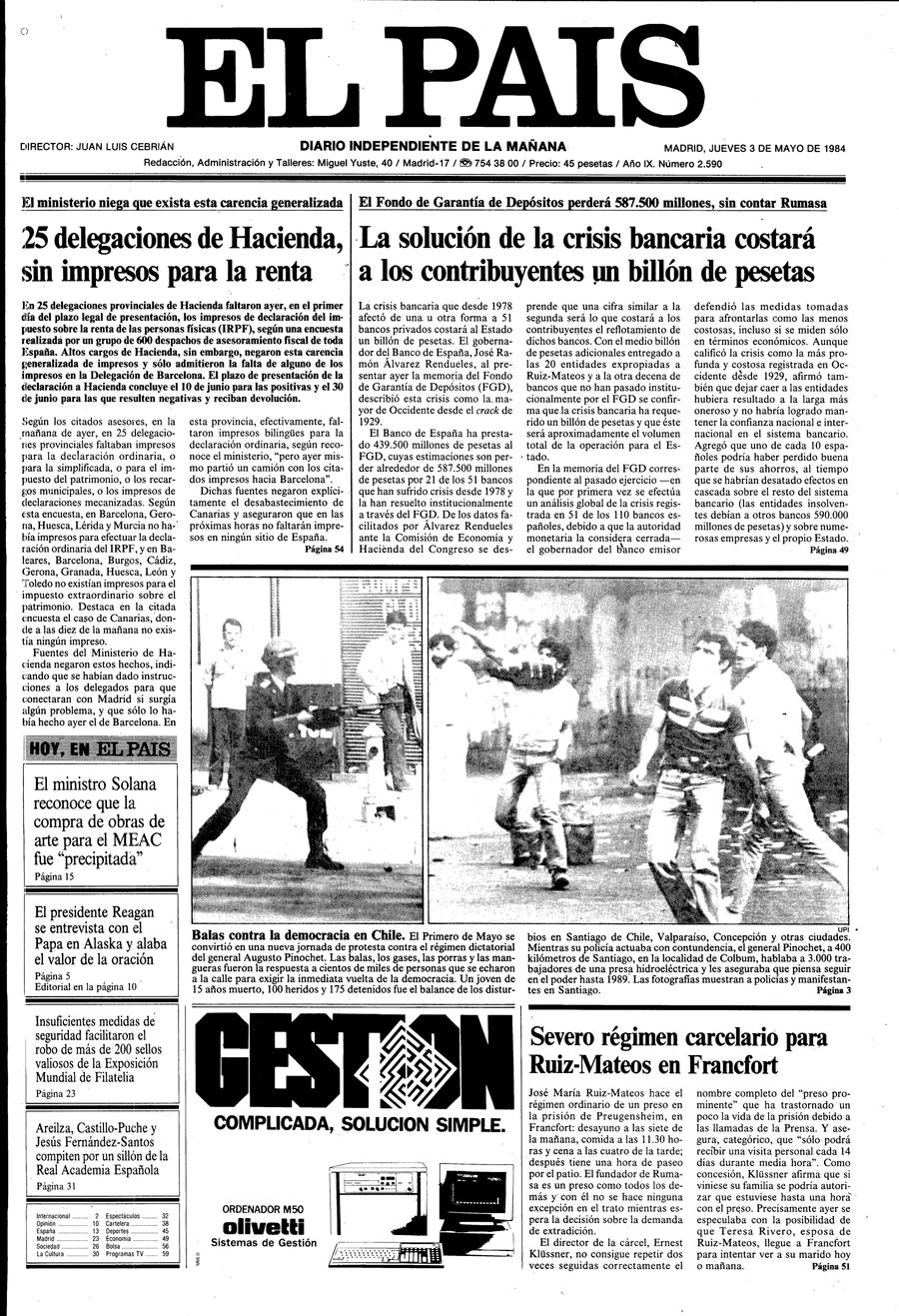 3 de Mayo de 1984