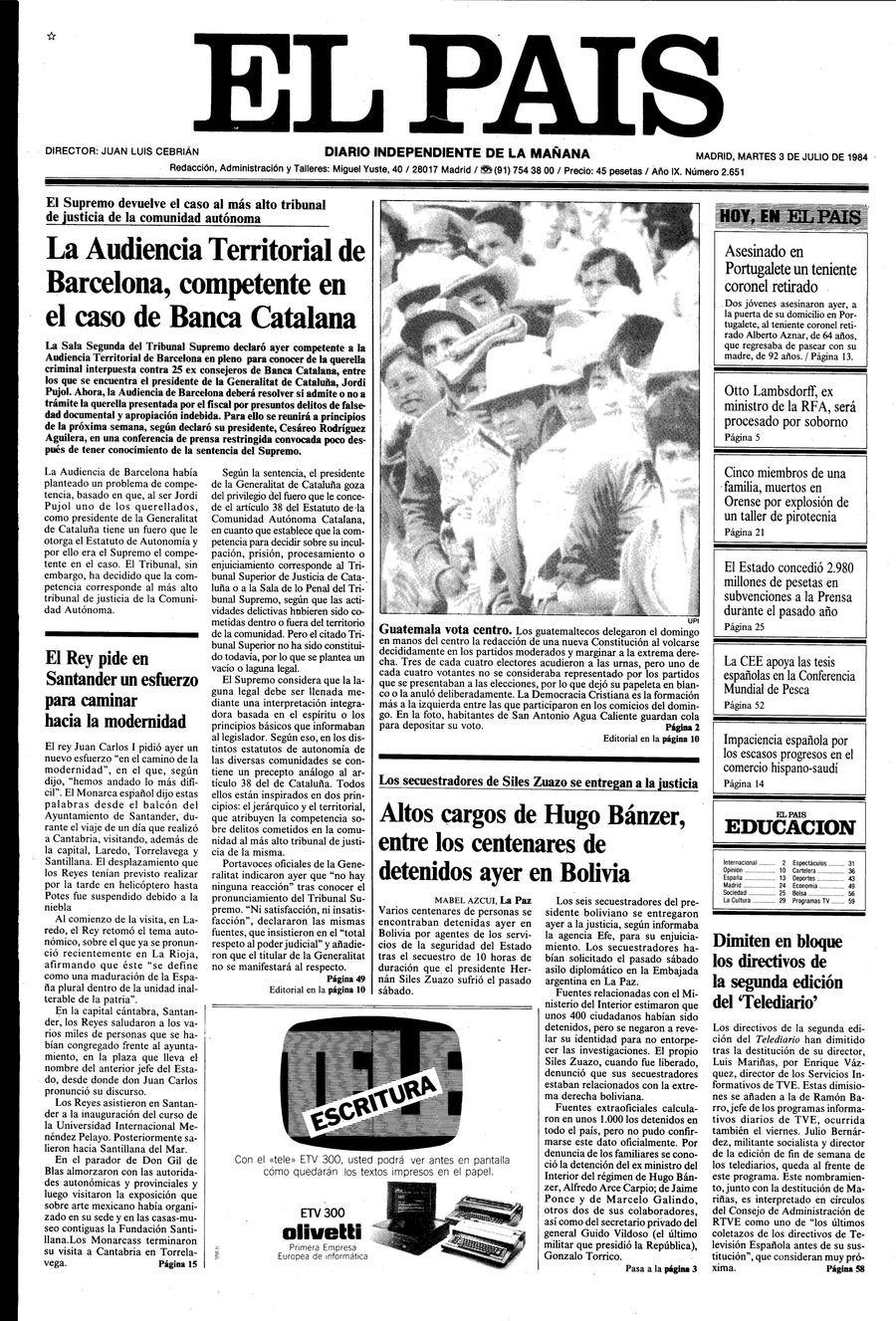 3 de Julio de 1984