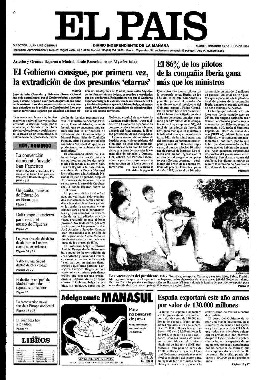 15 de Julio de 1984