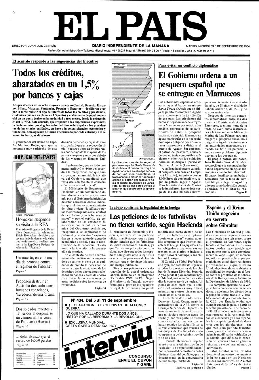 5 de Septiembre de 1984