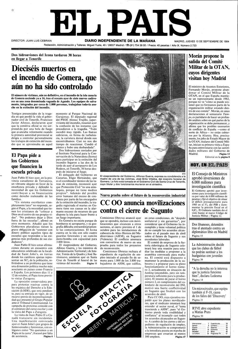 13 de Septiembre de 1984