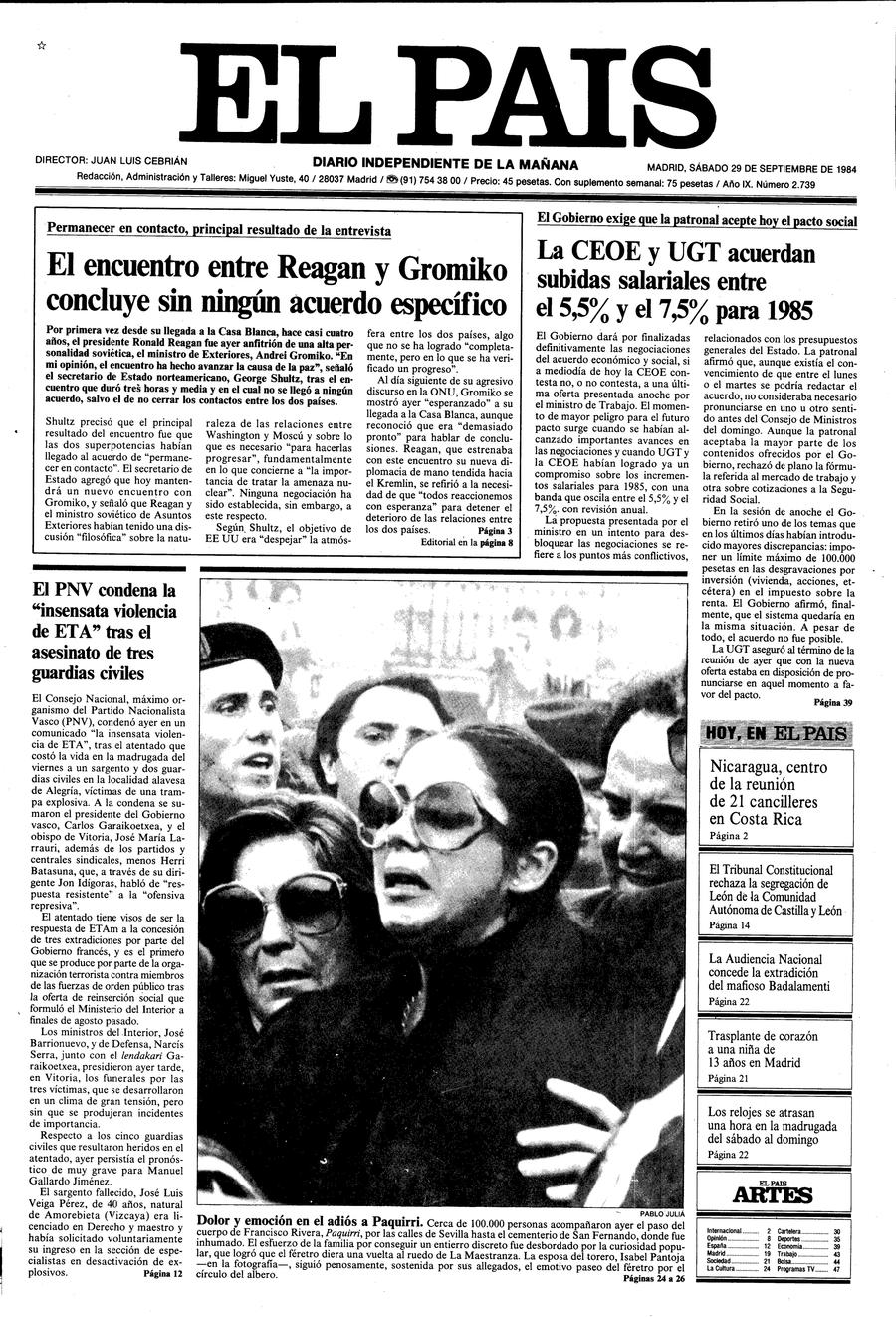 29 de Septiembre de 1984