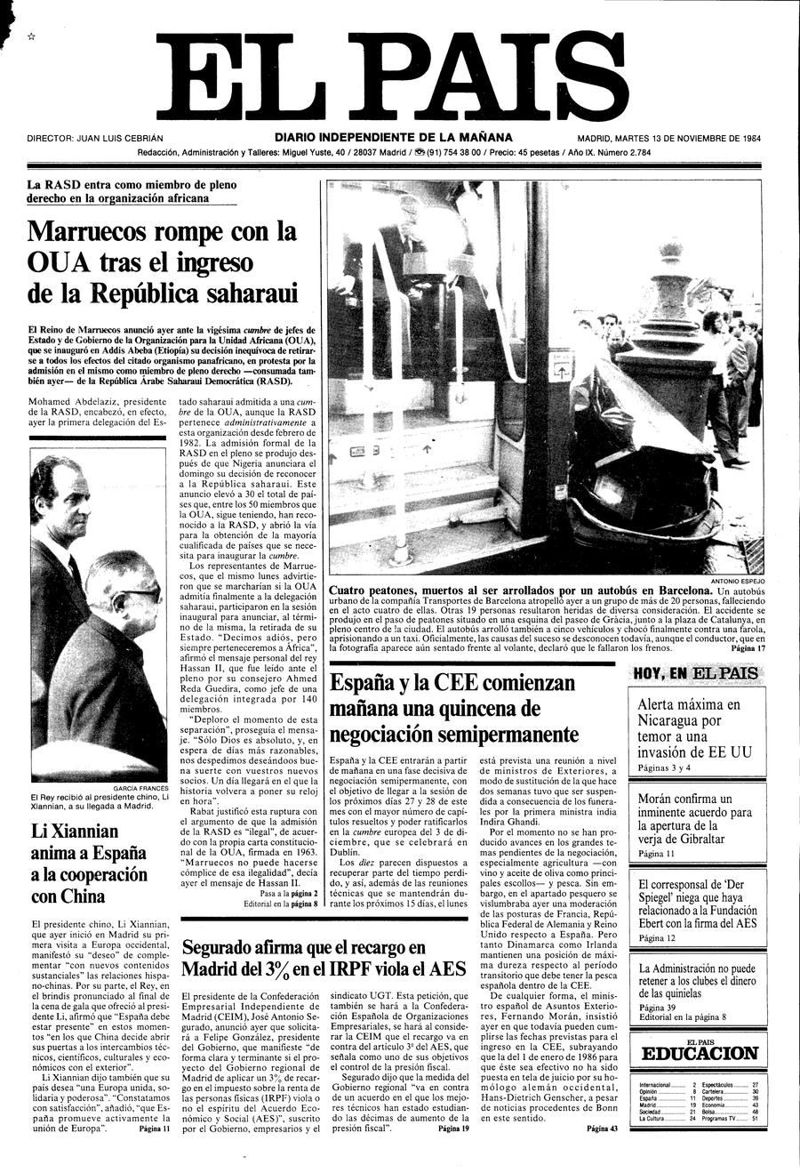 13 de Noviembre de 1984