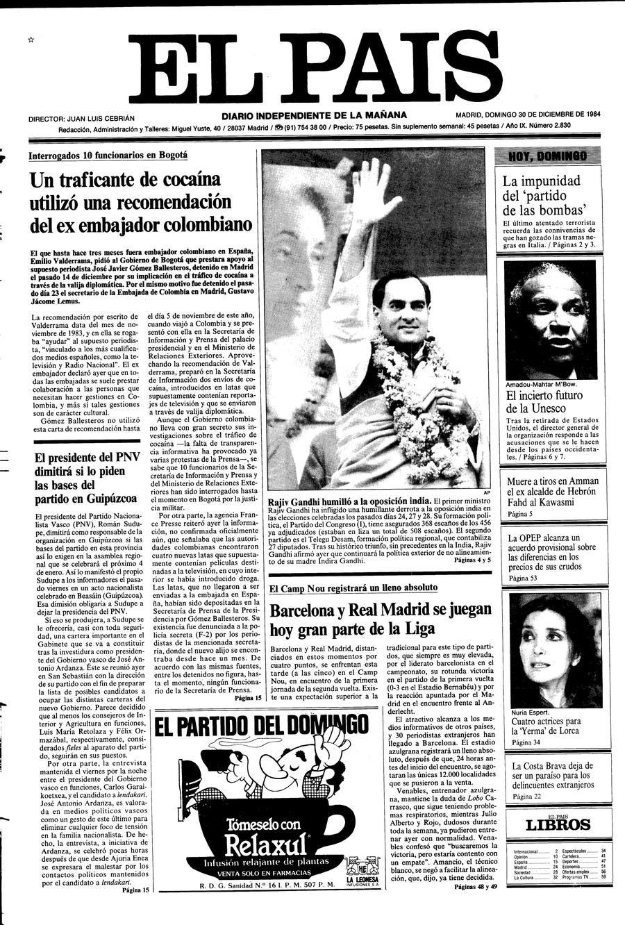 30 de Diciembre de 1984