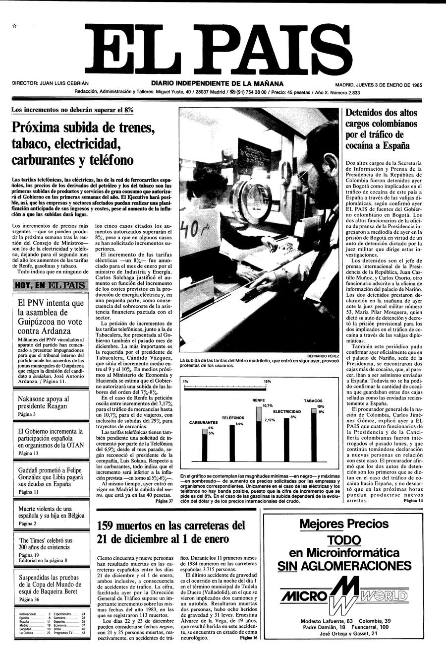 3 enero 1985