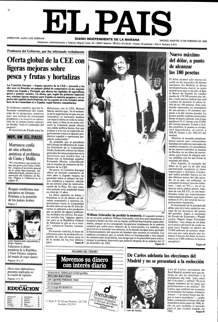 12 febrero 1985