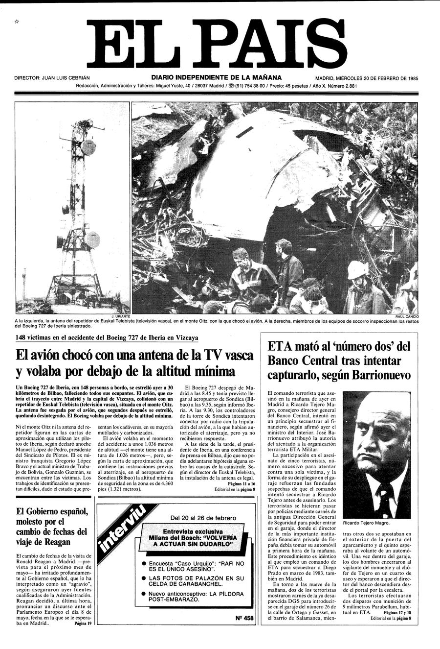 20 de Febrero de 1985