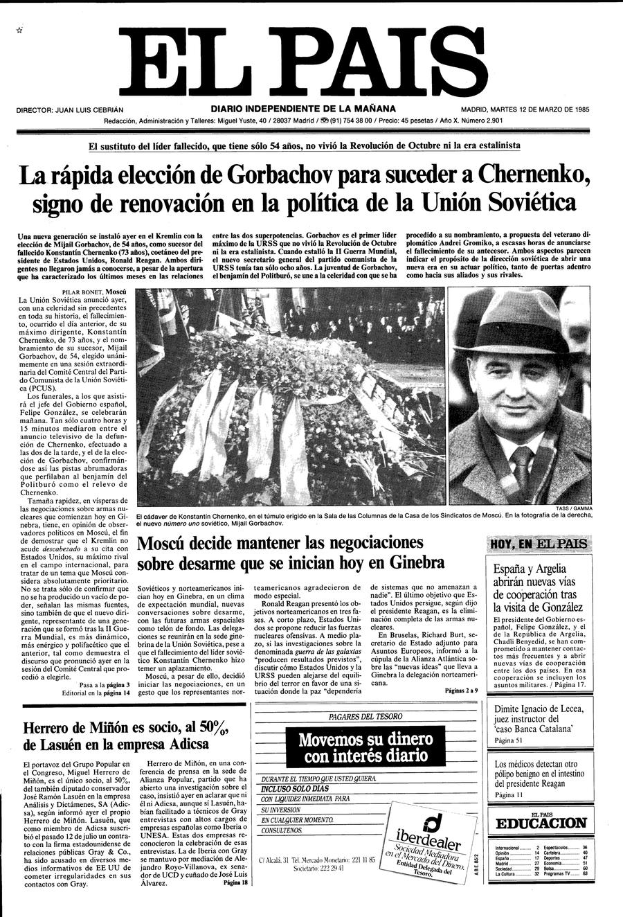 12 de Marzo de 1985