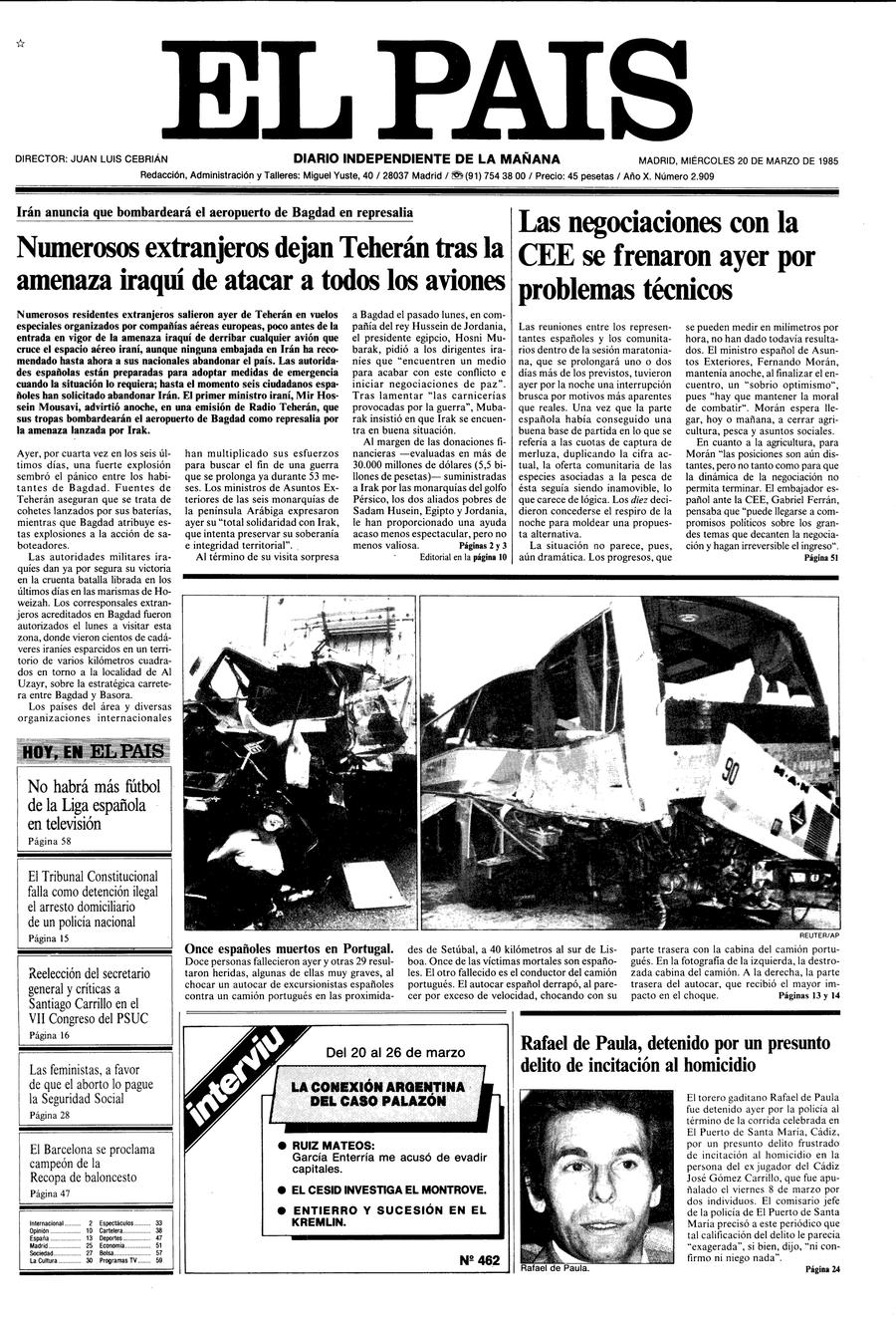 20 de Marzo de 1985