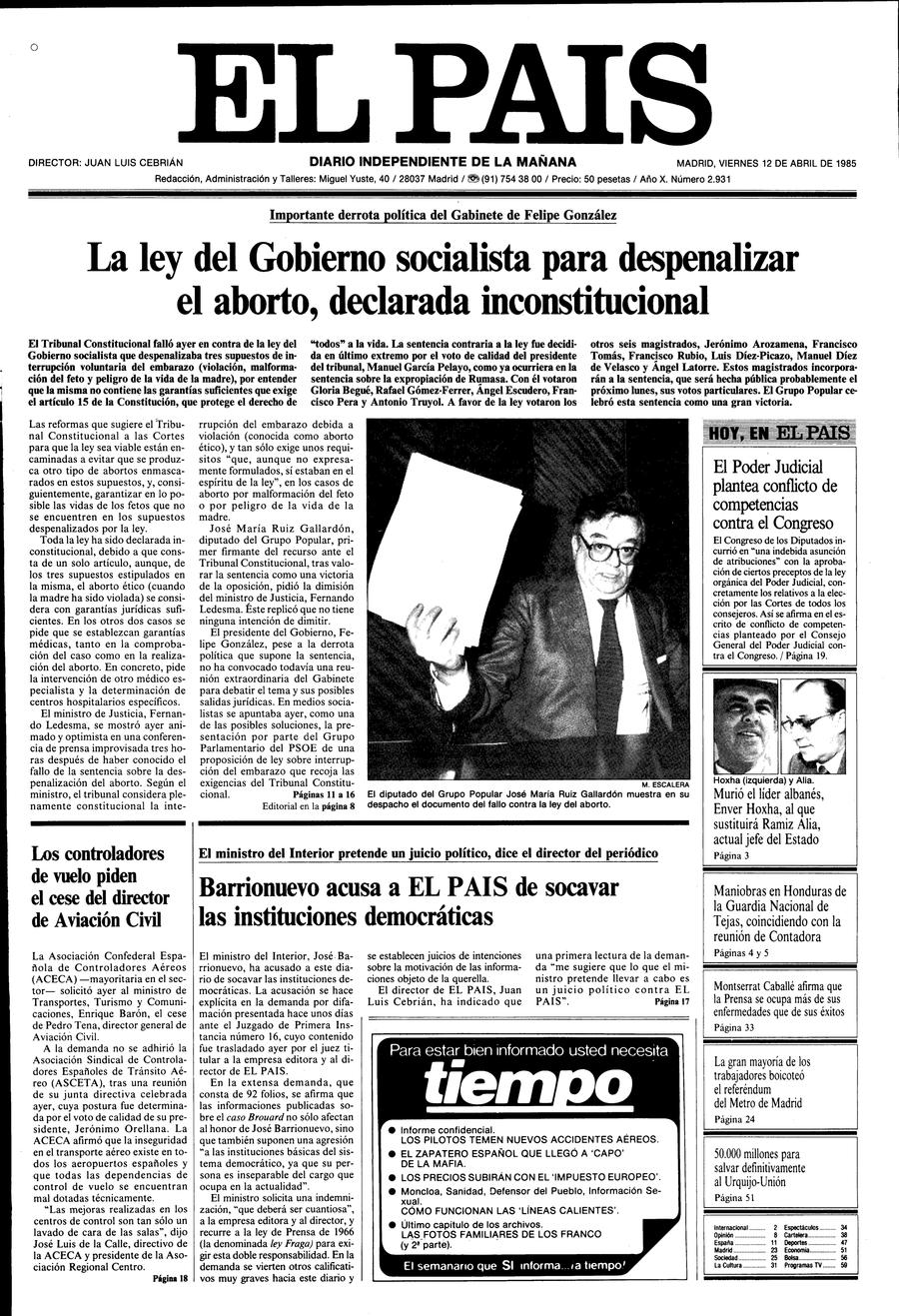 12 de Abril de 1985