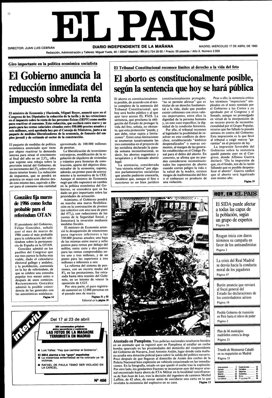 17 de Abril de 1985