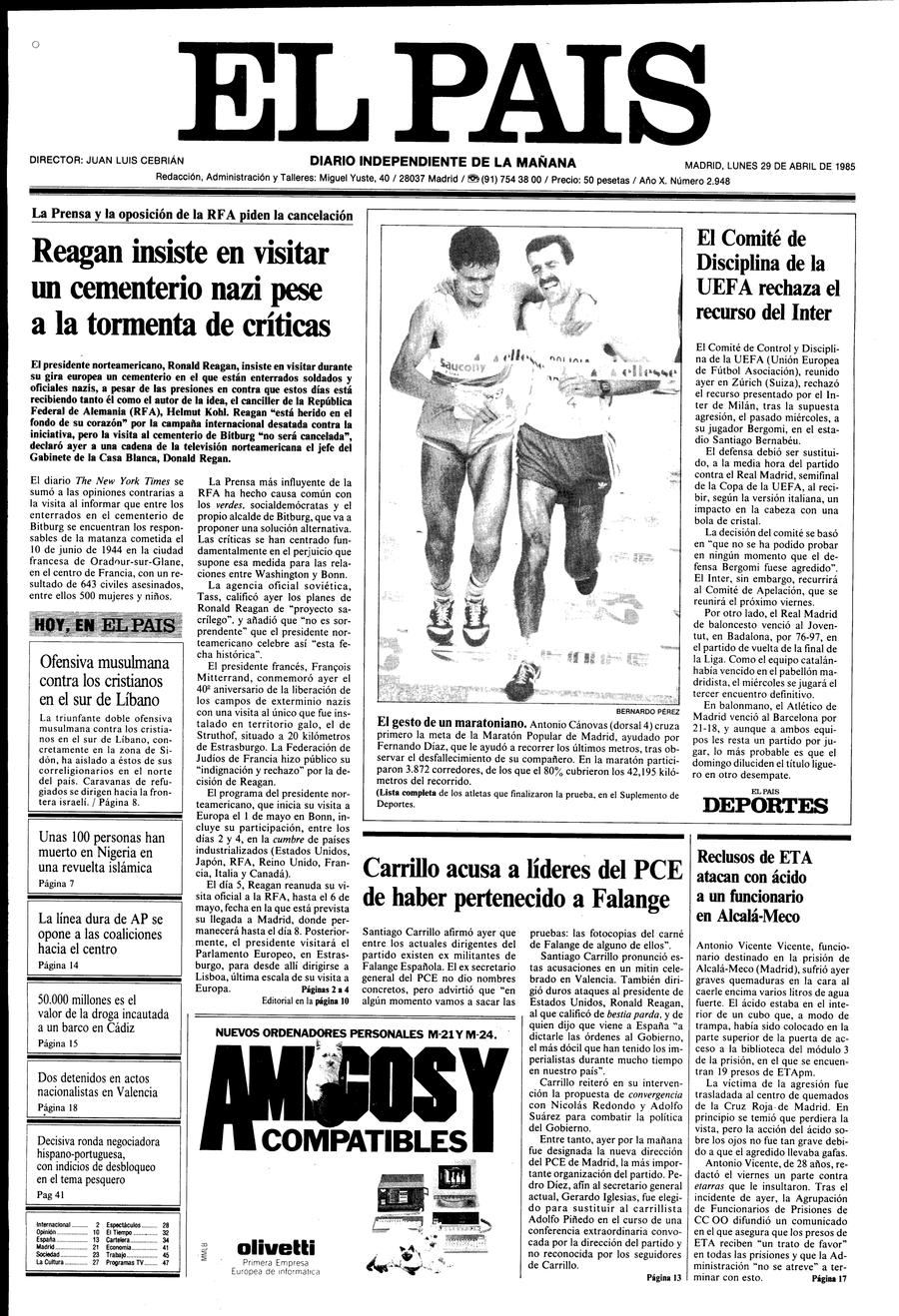 29 de Abril de 1985