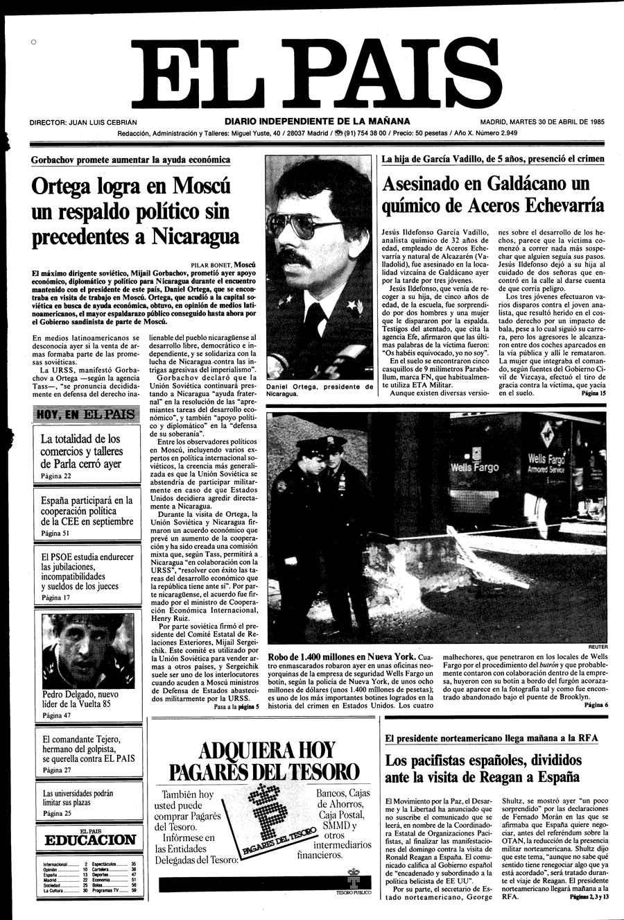 30 de Abril de 1985