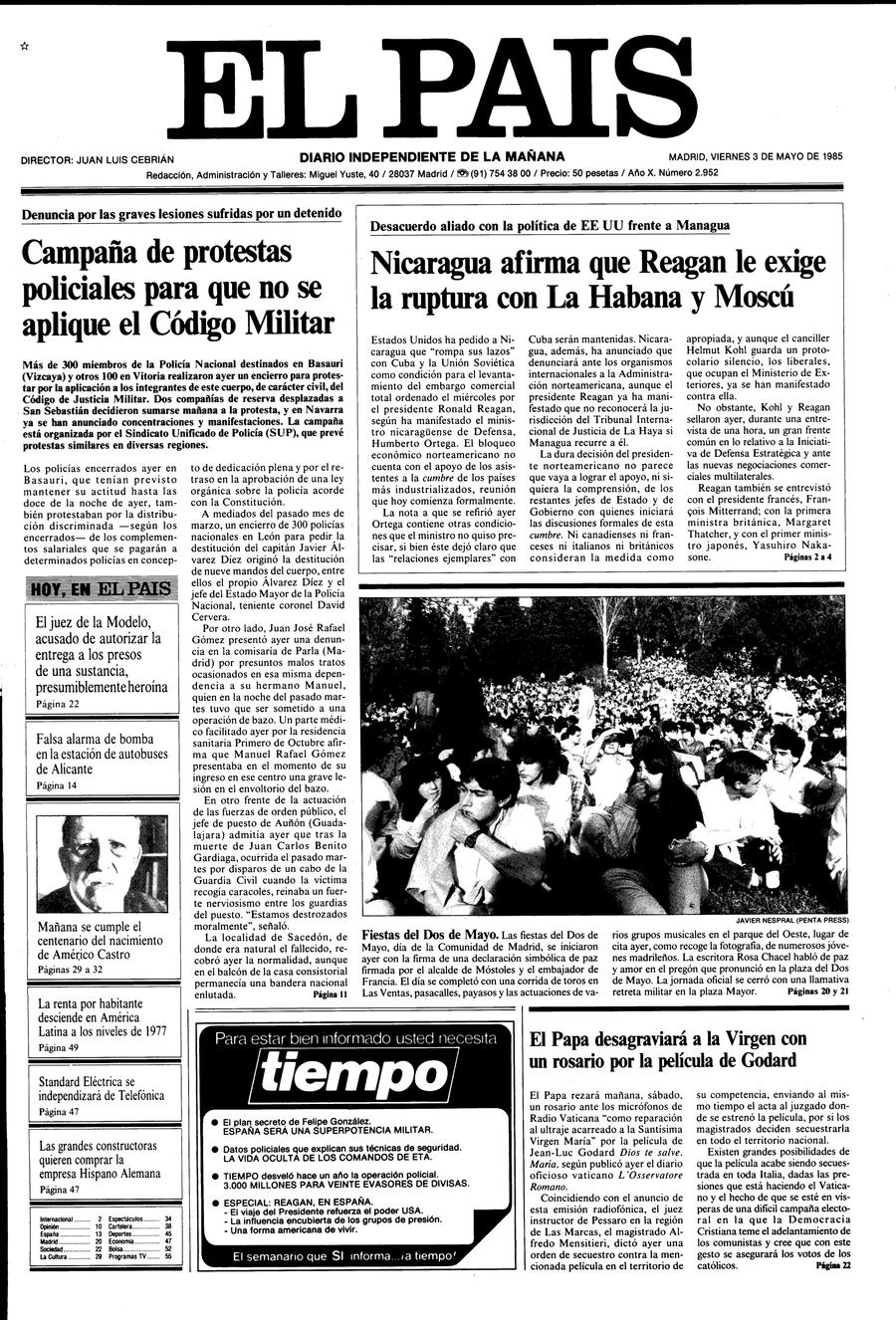 3 de Mayo de 1985