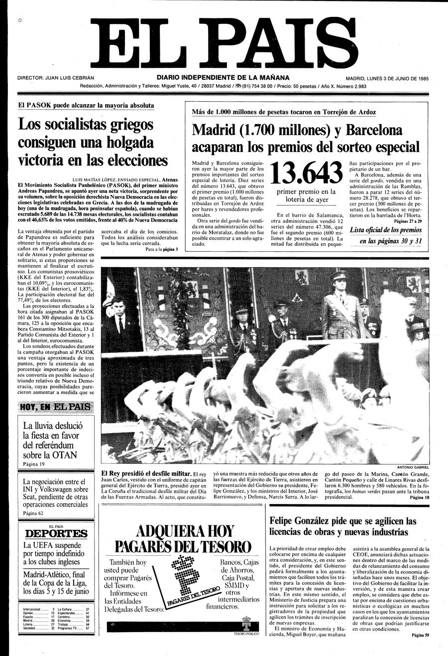3 de Junio de 1985