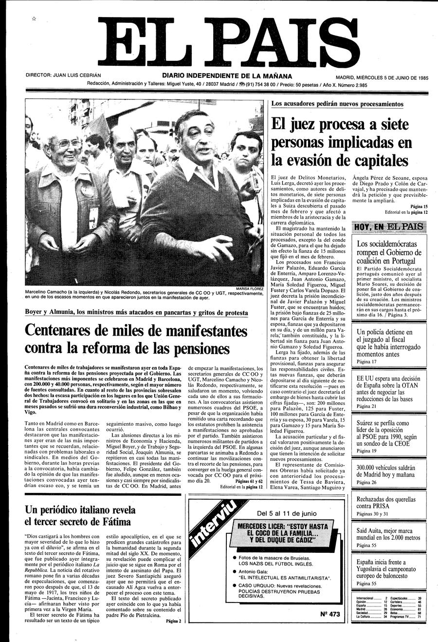 5 de Junio de 1985