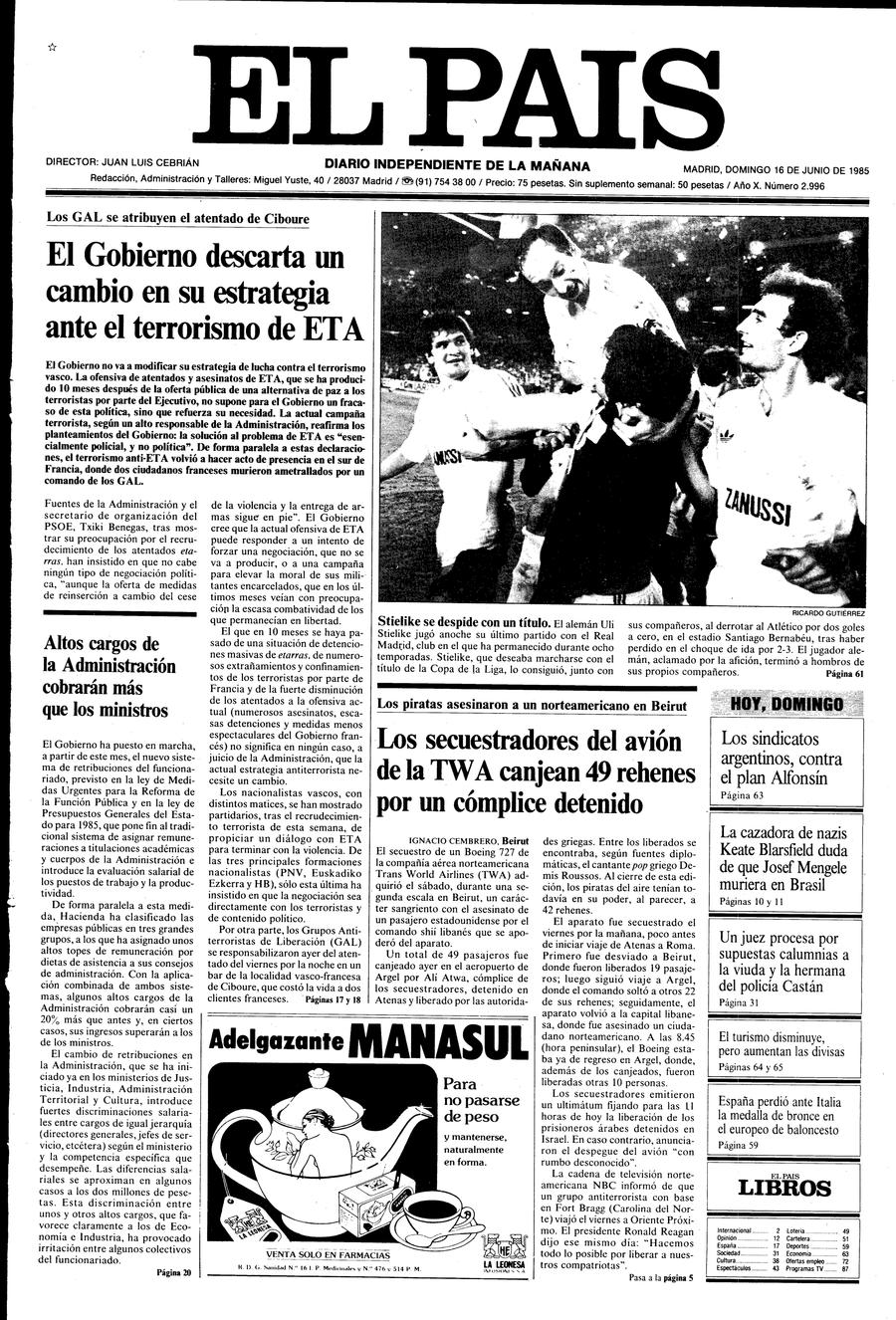 16 de Junio de 1985
