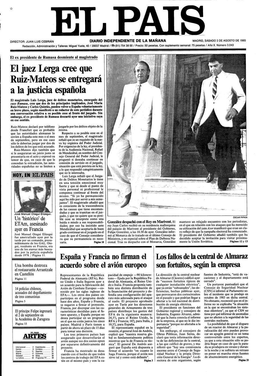 3 de Agosto de 1985