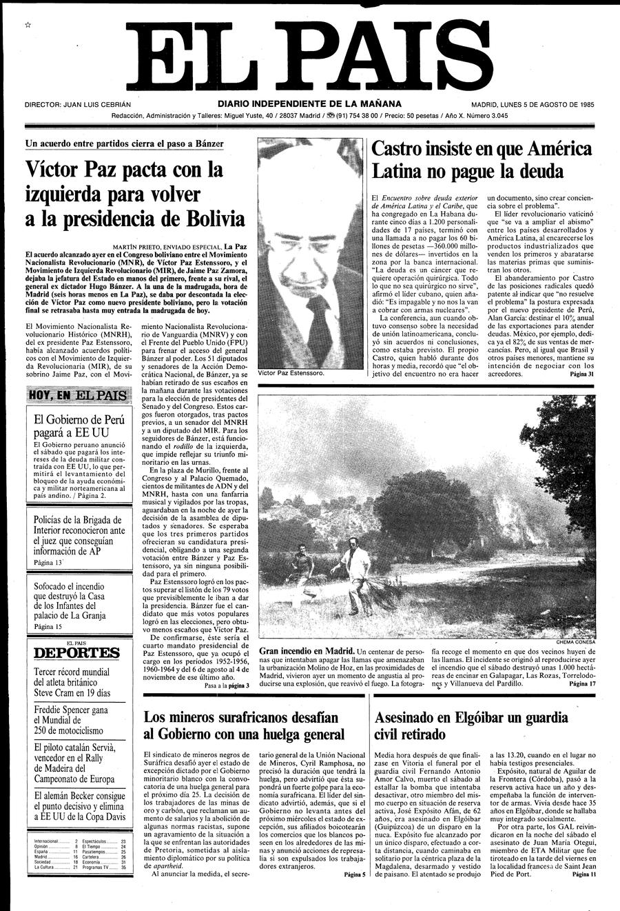 5 de Agosto de 1985