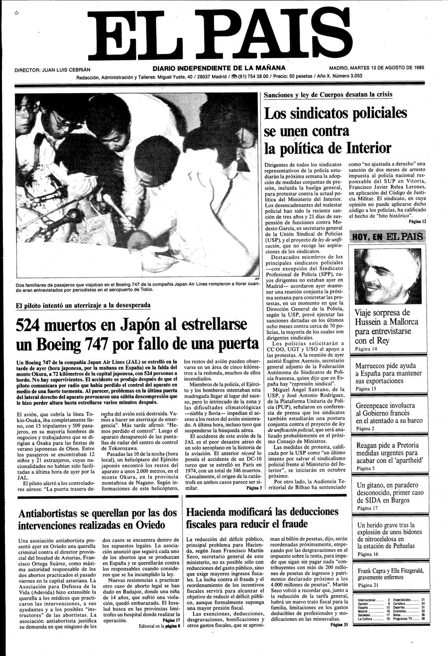 13 de Agosto de 1985
