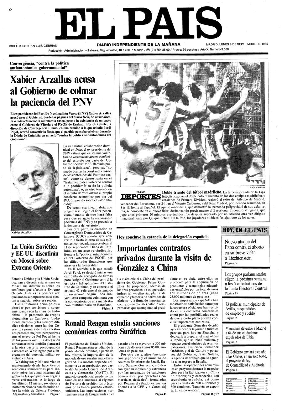 9 de Septiembre de 1985