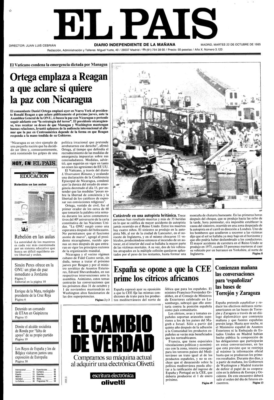 22 de Octubre de 1985