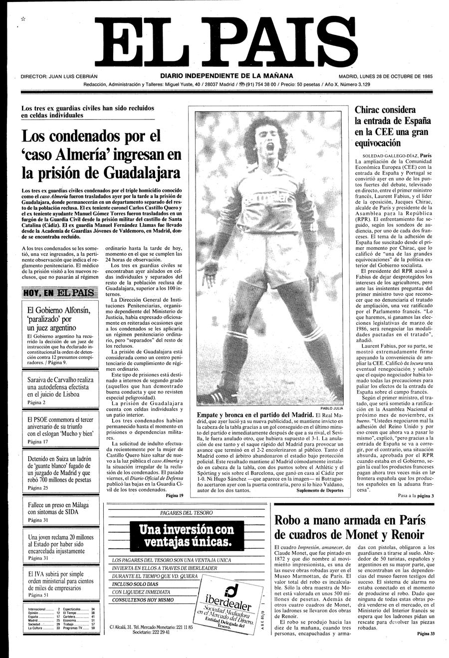 28 de Octubre de 1985