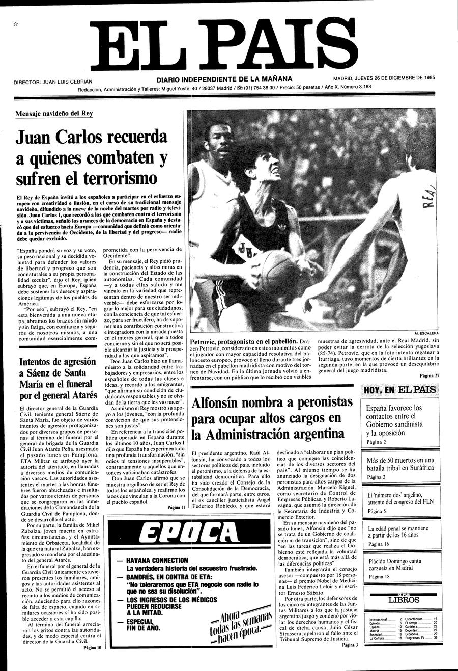 26 de Diciembre de 1985