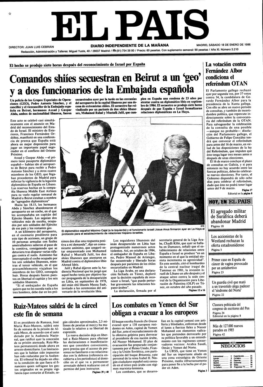 18 enero 1986