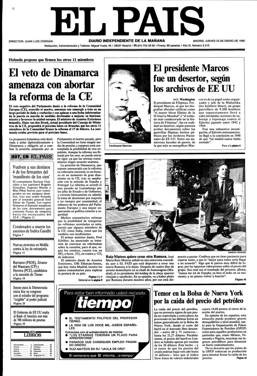 23 enero 1986